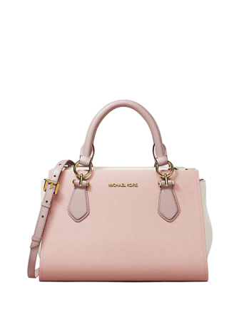 Michael Michael Kors Marilyn Small Color-Block Saffiano Leather Messenger Bag