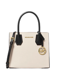 Michael Michael Kors Mercer Medium Two-Tone Pebbled Leather Crossbody Bag