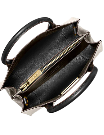 Michael Michael Kors Mercer Medium Two-Tone Pebbled Leather Crossbody Bag