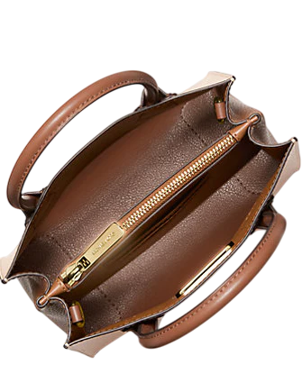 Michael Michael Kors Mercer Medium Two-Tone Pebbled Leather Crossbody Bag
