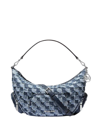 Michael Michael Kors Merritt Medium Patchwork Denim Convertible Shoulder Bag