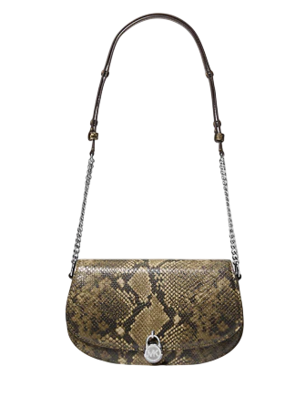 Michael Michael Kors Mila Medium Snake Embossed Messenger Bag