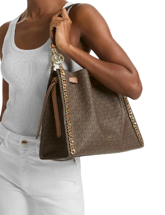 Michael Michael Kors Mina Large Signature Logo Chain Shoulder Bag