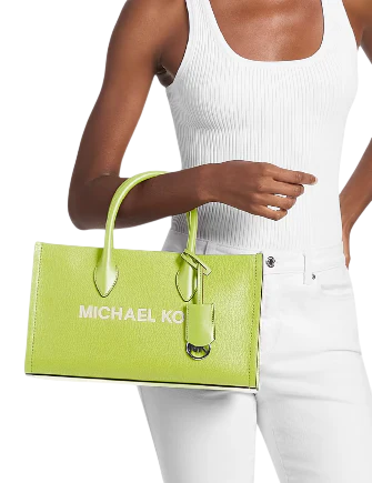 Michael Michael Kors Mirella Medium Pebbled Leather Satchel