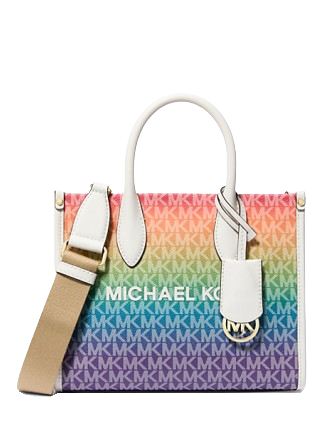 Michael Michael Kors Mirella Small Rainbow Signature Logo Crossbody Bag