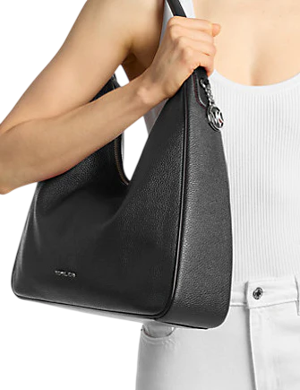 Michael Michael Kors Nayla Medium Pebbled Leather Hobo Shoulder Bag