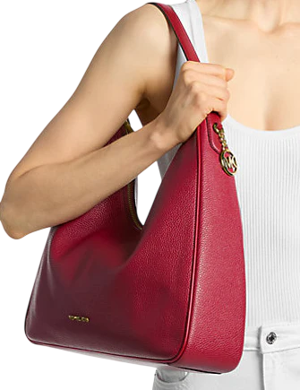 Michael Michael Kors Nayla Medium Pebbled Leather Hobo Shoulder Bag