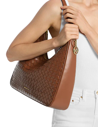 Michael Michael Kors Nayla Medium Woven Shoulder Bag