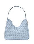 Michael Michael Kors Nayla Small Woven Signature Logo Hobo Shoulder Bag