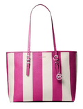 Michael Michael Kors Quinn Large Striped Canvas Tote Bag