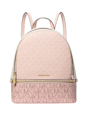 Michael Michael Kors Rhea Medium Color Block Signature Logo Backpack