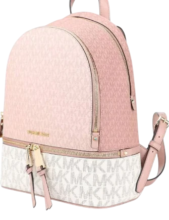 Michael Michael Kors Rhea Medium Color Block Signature Logo Backpack