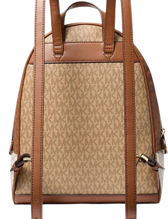 Michael Michael Kors Rhea Medium Color Block Signature Logo Backpack