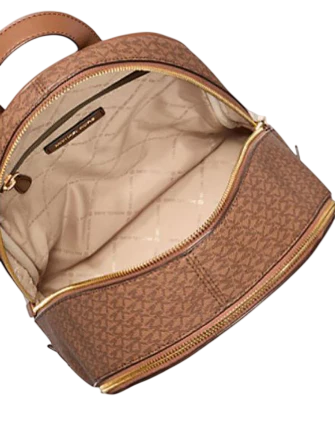 Michael Michael Kors Rhea Medium Color Block Signature Logo Backpack