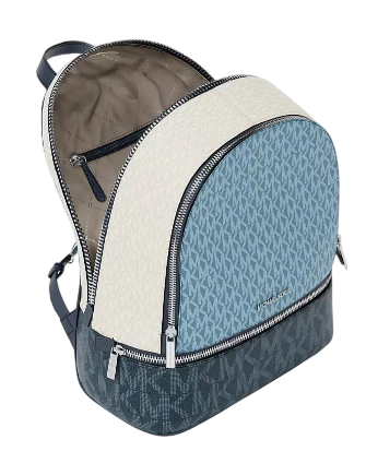 Michael Michael Kors Rhea Medium Color Block Signature Logo Backpack