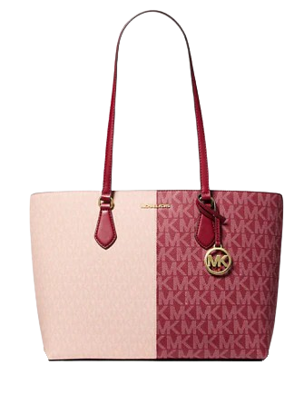 Michael Michael Kors Sheila Large Two-Tone Signature Logo Tote Bag