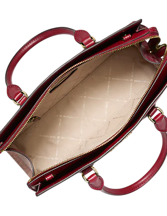 Michael Michael Kors Sheila Medium Two-Tone Metallic Signature Logo Satchel
