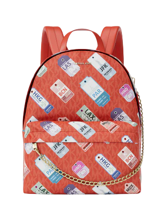 Michael Michael Kors Slater Medium Printed Signature Logo Backpack