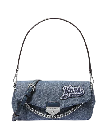 Michael Michael Kors Soho Small Embellished Denim Convertible Crossbody Bag