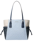 Michael Michael Kors Voyager Large Color-Block Signature Logo Tote Bag
