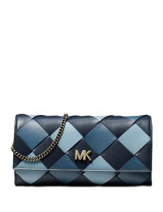 Michael Michael Kors Mott Woven Leather East West Clutch