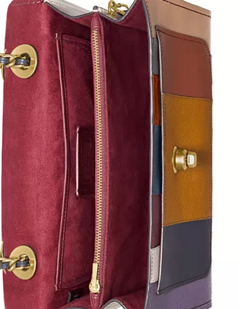 Coach Patchwork Stripe Parker Shoulder Bag