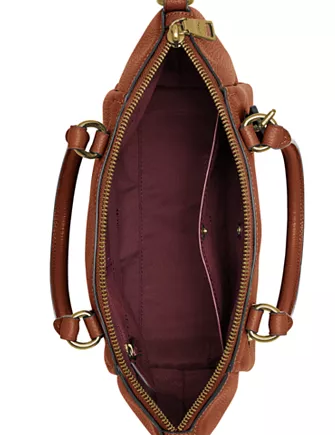 Coach Polished Pebble Leather Elise Small Satchel