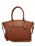 Coach Polished Pebble Leather Elise Small Satchel