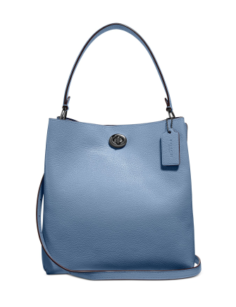 Coach Polished Pebble Leather Charlie Bucket Crossbody