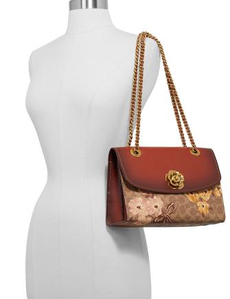 Coach Prairie Coated Canvas Signature Parker Shoulder Bag