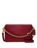 Coach Refined Calf Leather Signature Chain Crossbody