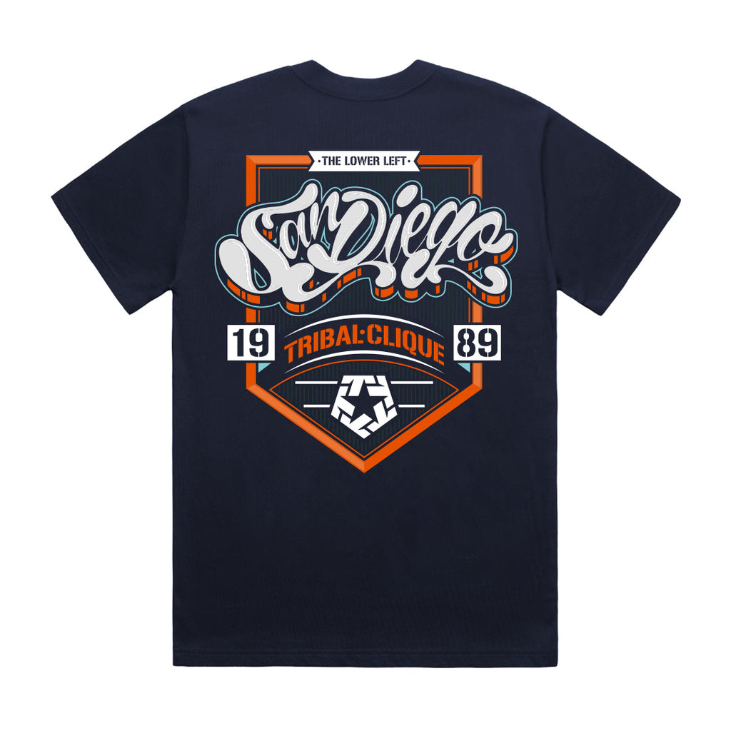 SD CREST - NAVY T-SHIRT