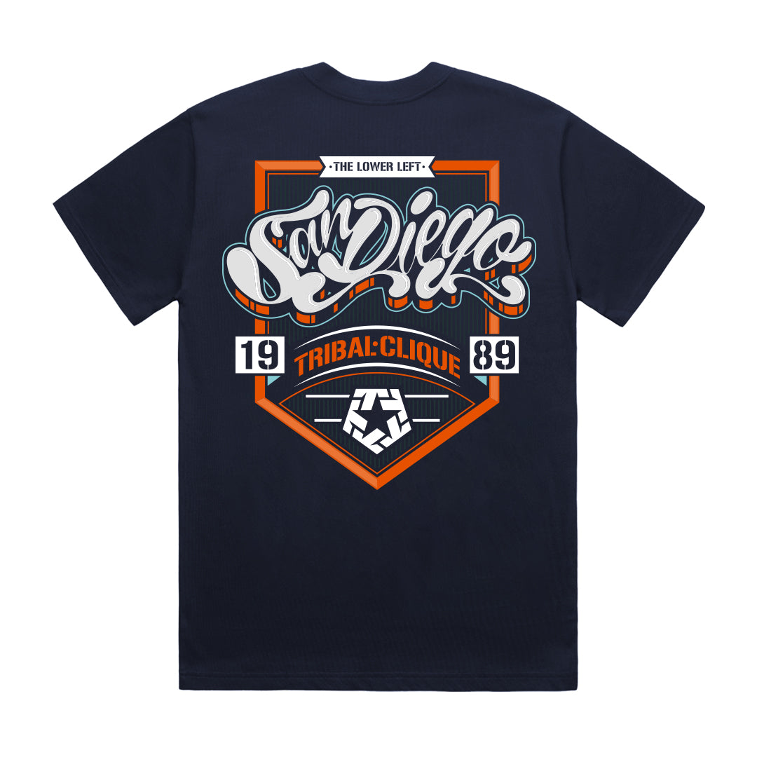 SD CREST - NAVY T-SHIRT