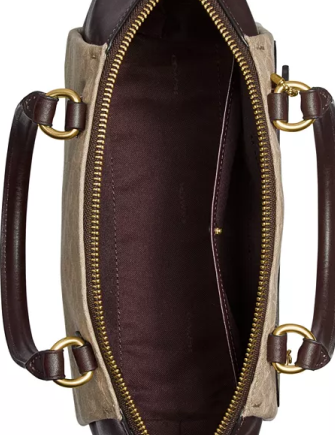Coach Signature Jacquard Elise Satchel