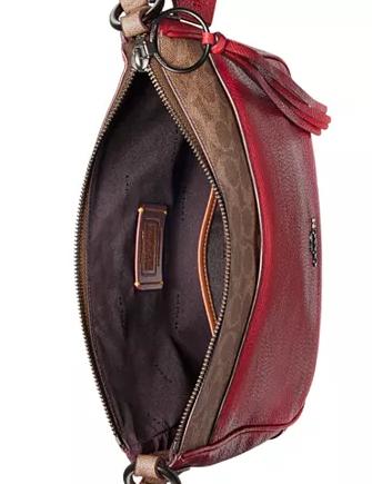 Coach Signature Leather Colorblock Chaise Crossbody