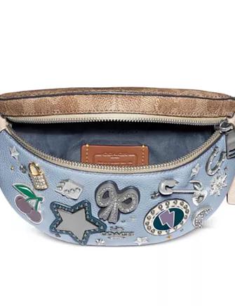 Coach Souvenir Pins Leather Belt Bag