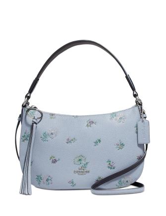 Coach Sutton Leather Crossbody In Meadow Print