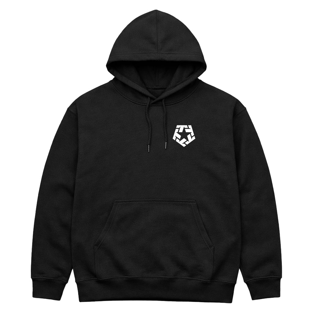 TAKING HEADS - Jumbo Print - Black Hoodie