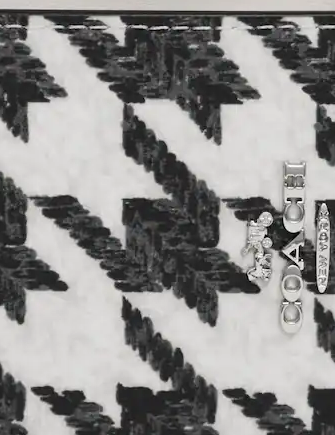 Coach Zip Card Case With Houndstooth Print