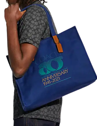 Coach 80 Th Anniversary 100 Percent Recycled Canvas Tote 42