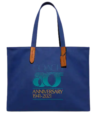 Coach 80 Th Anniversary 100 Percent Recycled Canvas Tote 42