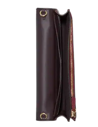 Coach Anna Foldover Clutch Crossbody In Signature Canvas With Heart Petal Print