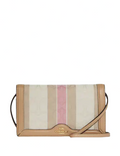 Coach Anna Foldover Clutch Crossbody In Signature Jacquard With Stripes