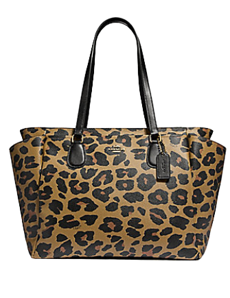 Coach Baby Bag With Leopard Print