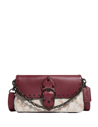 Coach Beat Crossbody Clutch With Horse And Carriage Print