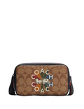 Coach Carrier Phone Crossbody In Signature Canvas With Coach Radial Rainbow