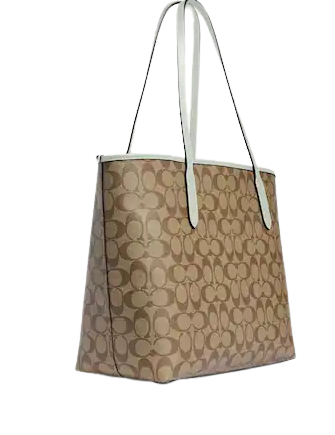 Coach City Tote In Signature Canvas