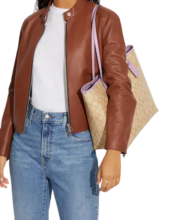Coach City Tote In Signature Canvas