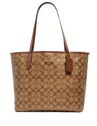 Coach City Tote in Signature Canvas