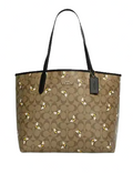 Coach City Tote In Signature Canvas With Bee Print